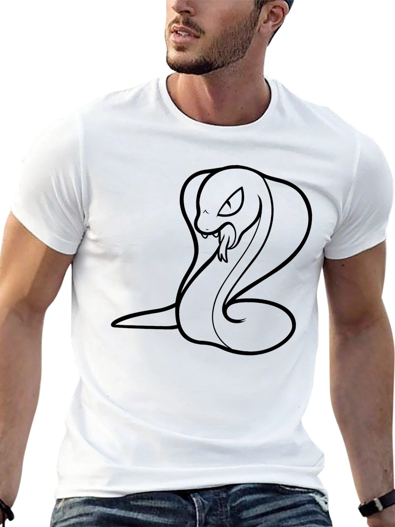 Cobra Graphic Black T-Shirt - Mens Fashion