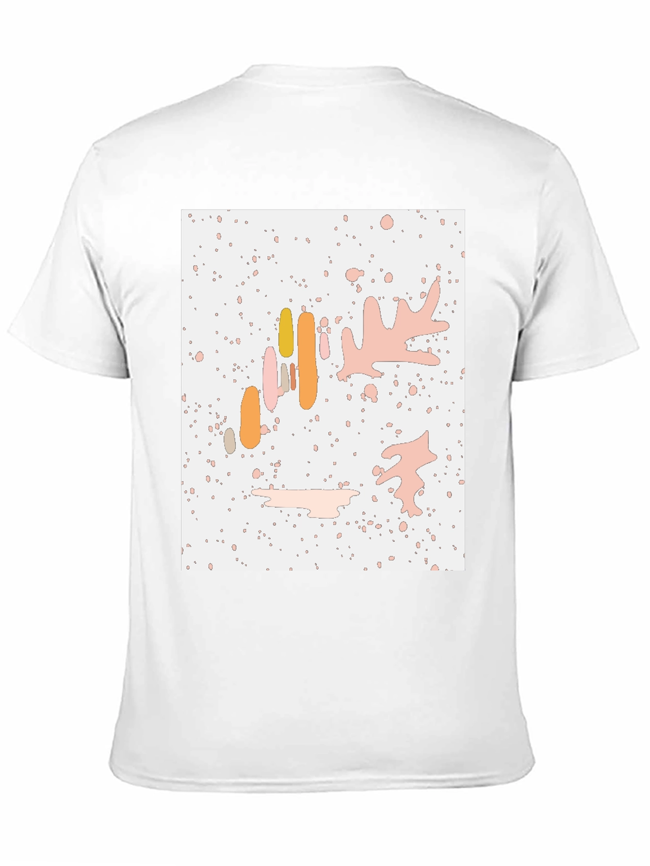 Abstract Art Print Black Crew Neck T-Shirt