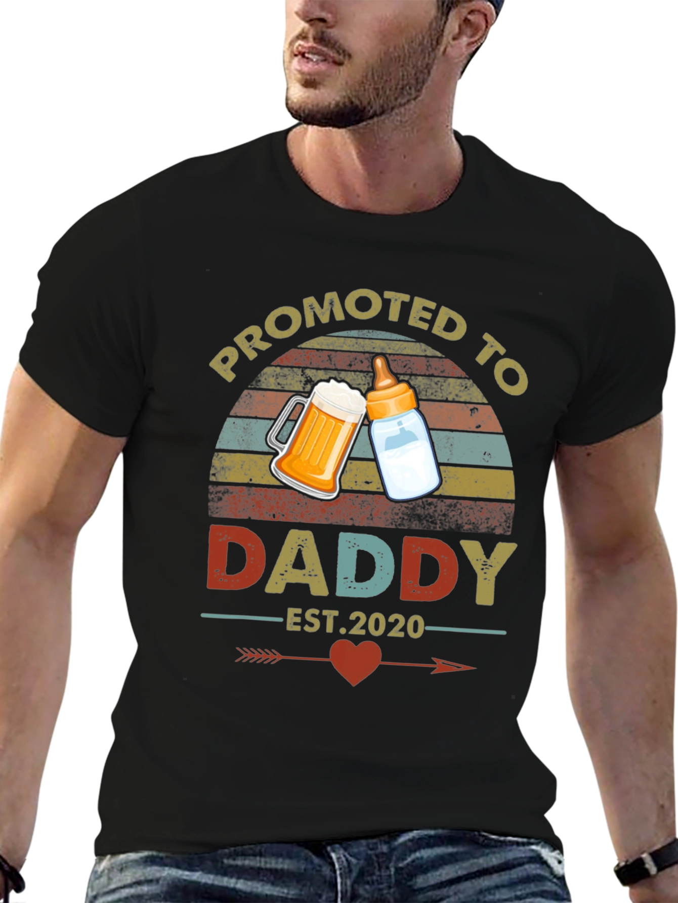 Promoted to Daddy Est. 2020 T-Shirt
