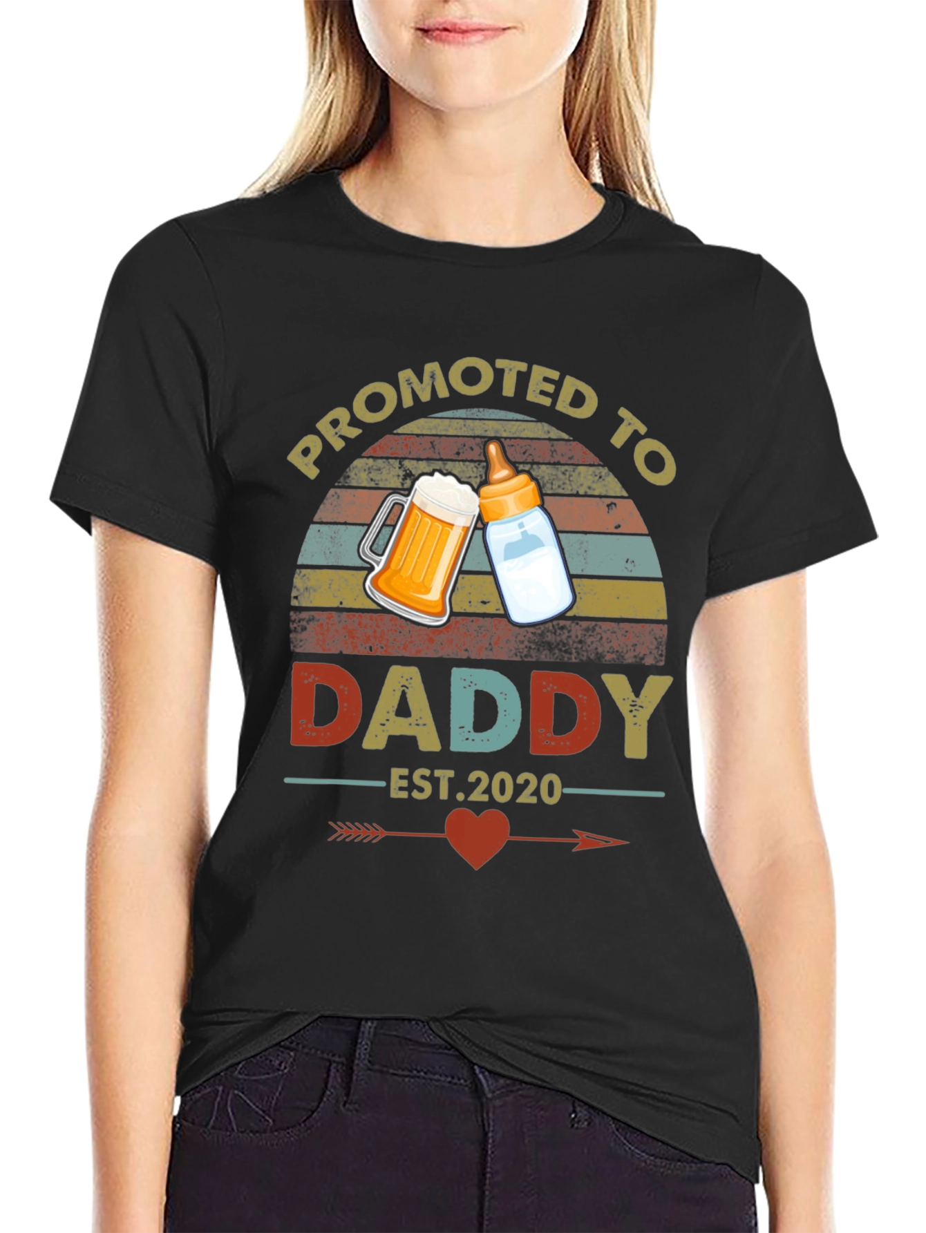Promoted to Daddy Est. 2020 T-Shirt