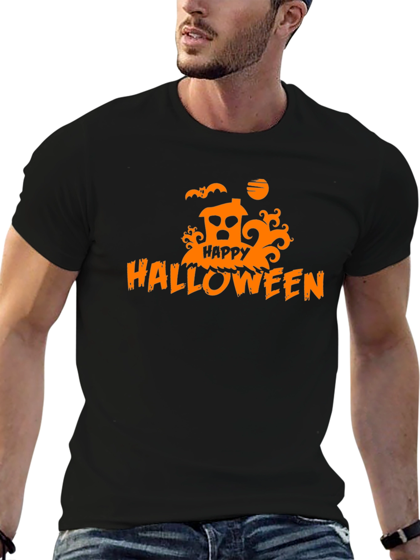 Happy Halloween Black T-Shirt
