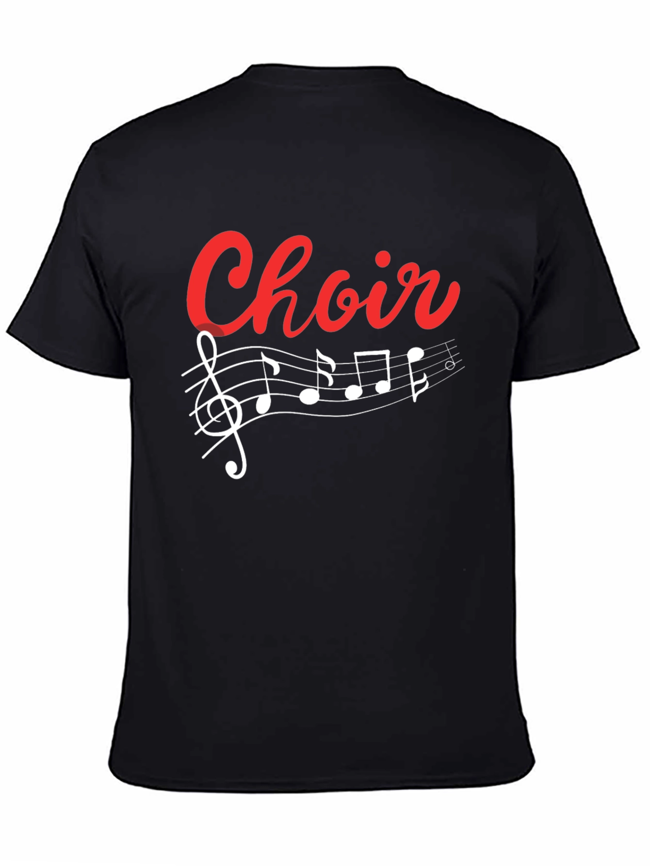 Choir T-Shirt - Music Notes Treble Clef Graphic Tee
