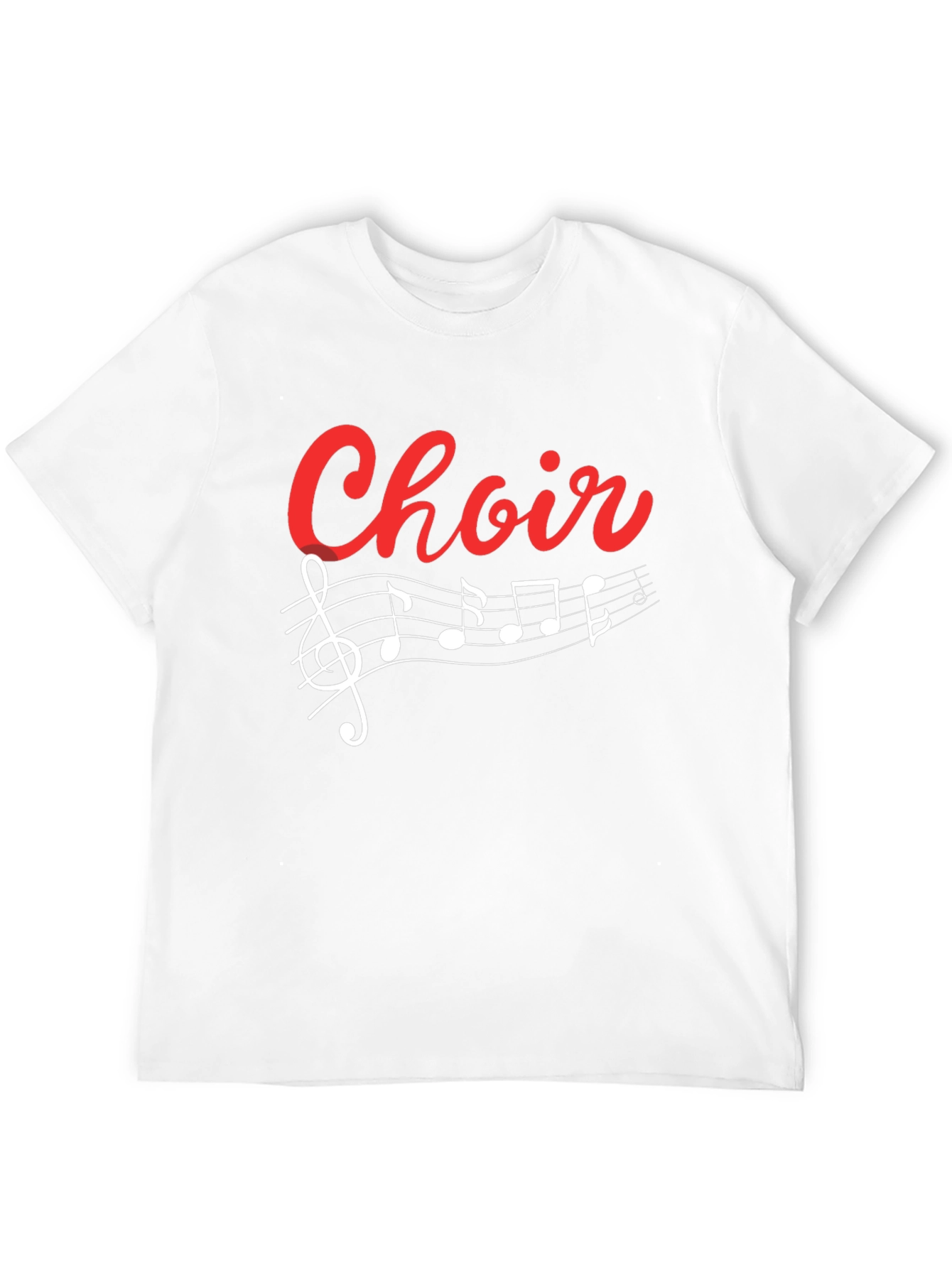 Choir T-Shirt - Music Notes Treble Clef Graphic Tee