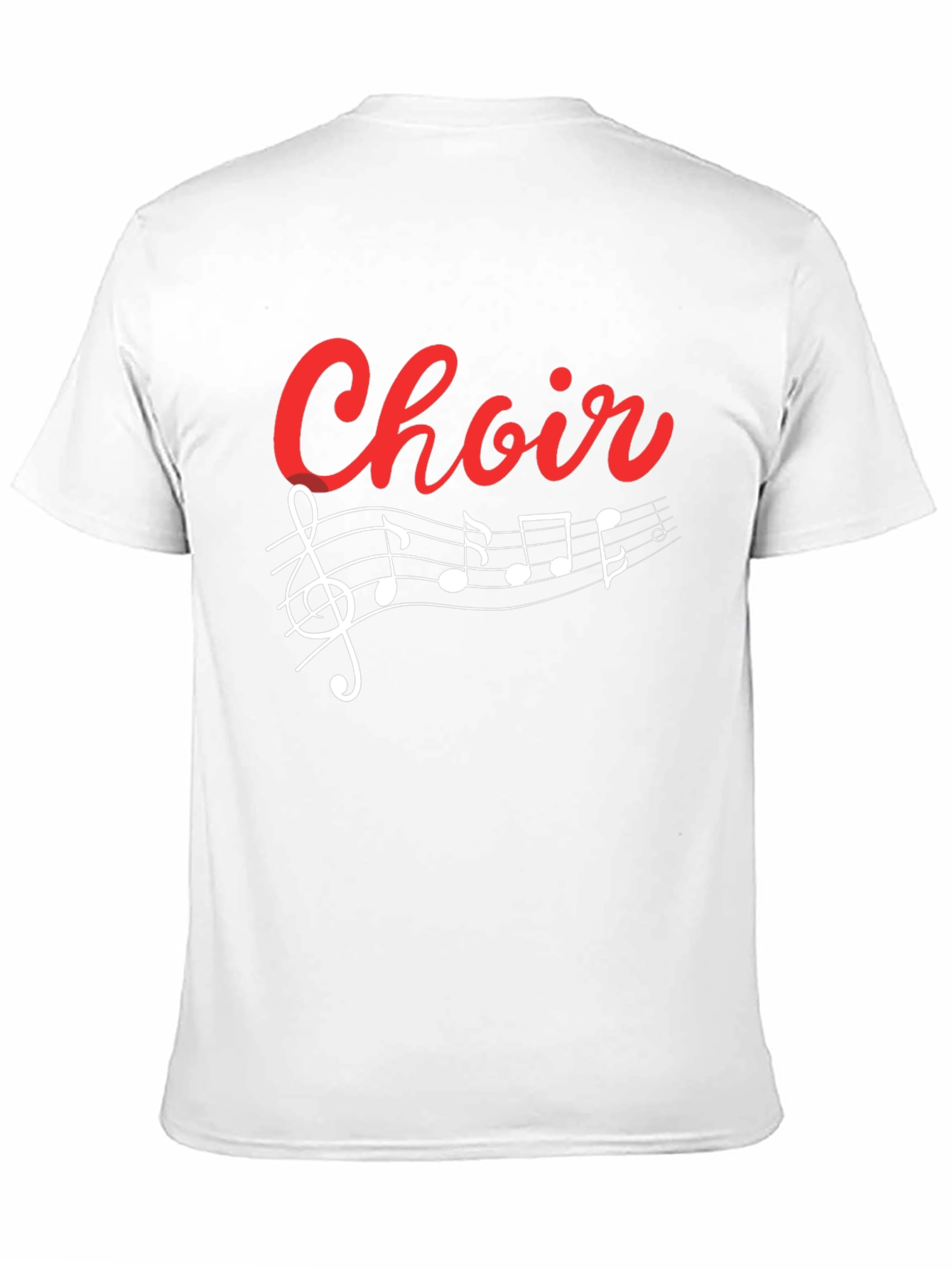 Choir T-Shirt - Music Notes Treble Clef Graphic Tee