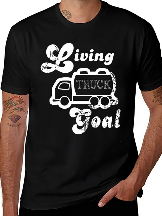 Living Truck Goal Black Graphic Tee
