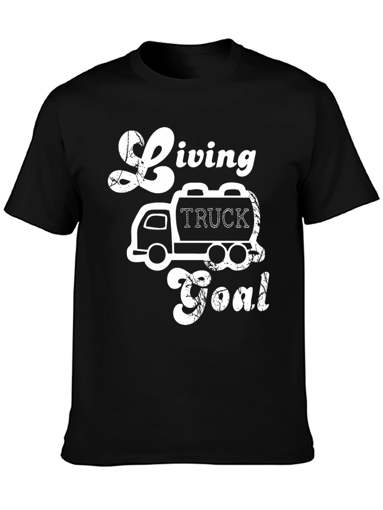 Living Truck Goal Black Graphic Tee