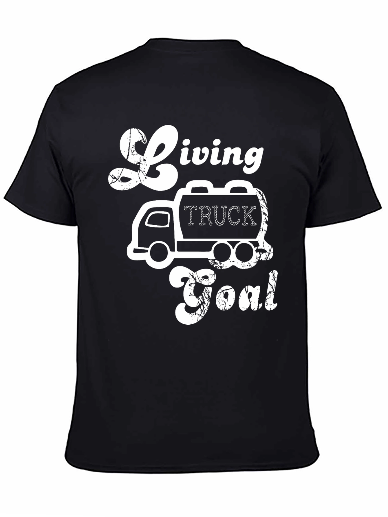 Living Truck Goal Black Graphic Tee