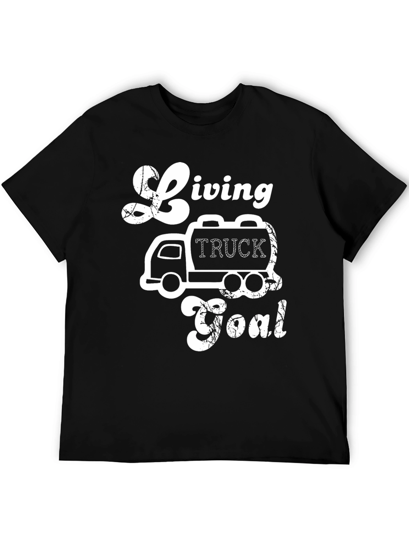 Living Truck Goal Black Graphic Tee