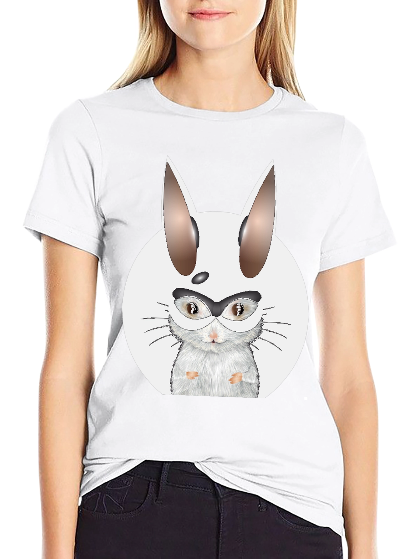 Funny Hamster Rabbit Graphic T-Shirt - Unique Design