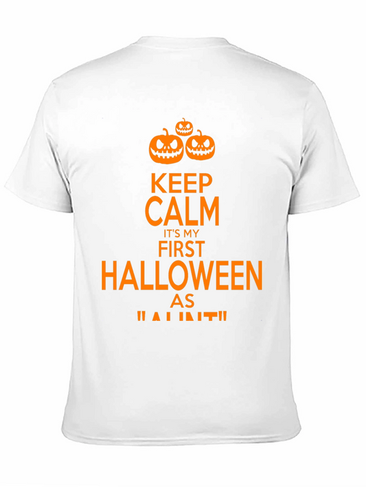 Keep Calm First Halloween Black T-Shirt