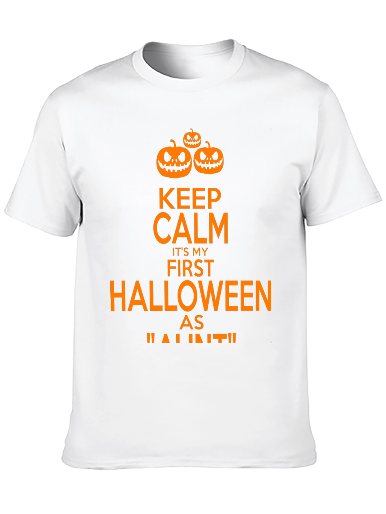 Keep Calm First Halloween Black T-Shirt