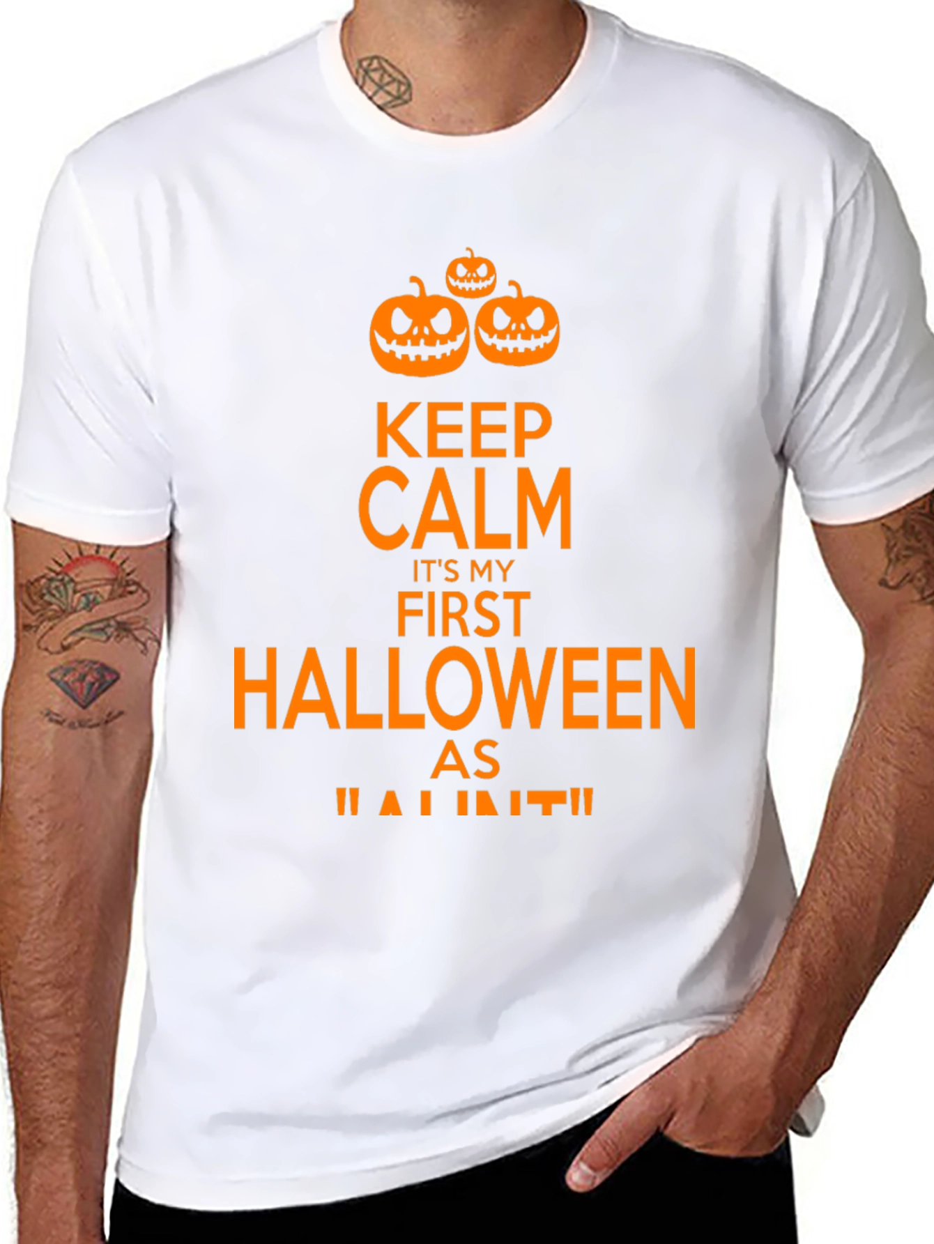 Keep Calm First Halloween Black T-Shirt