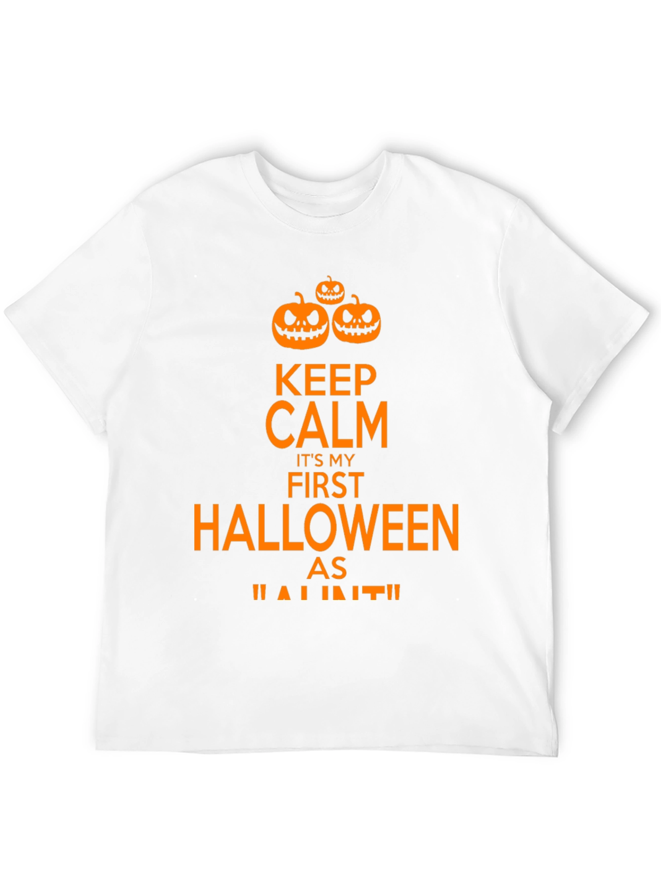 Keep Calm First Halloween Black T-Shirt