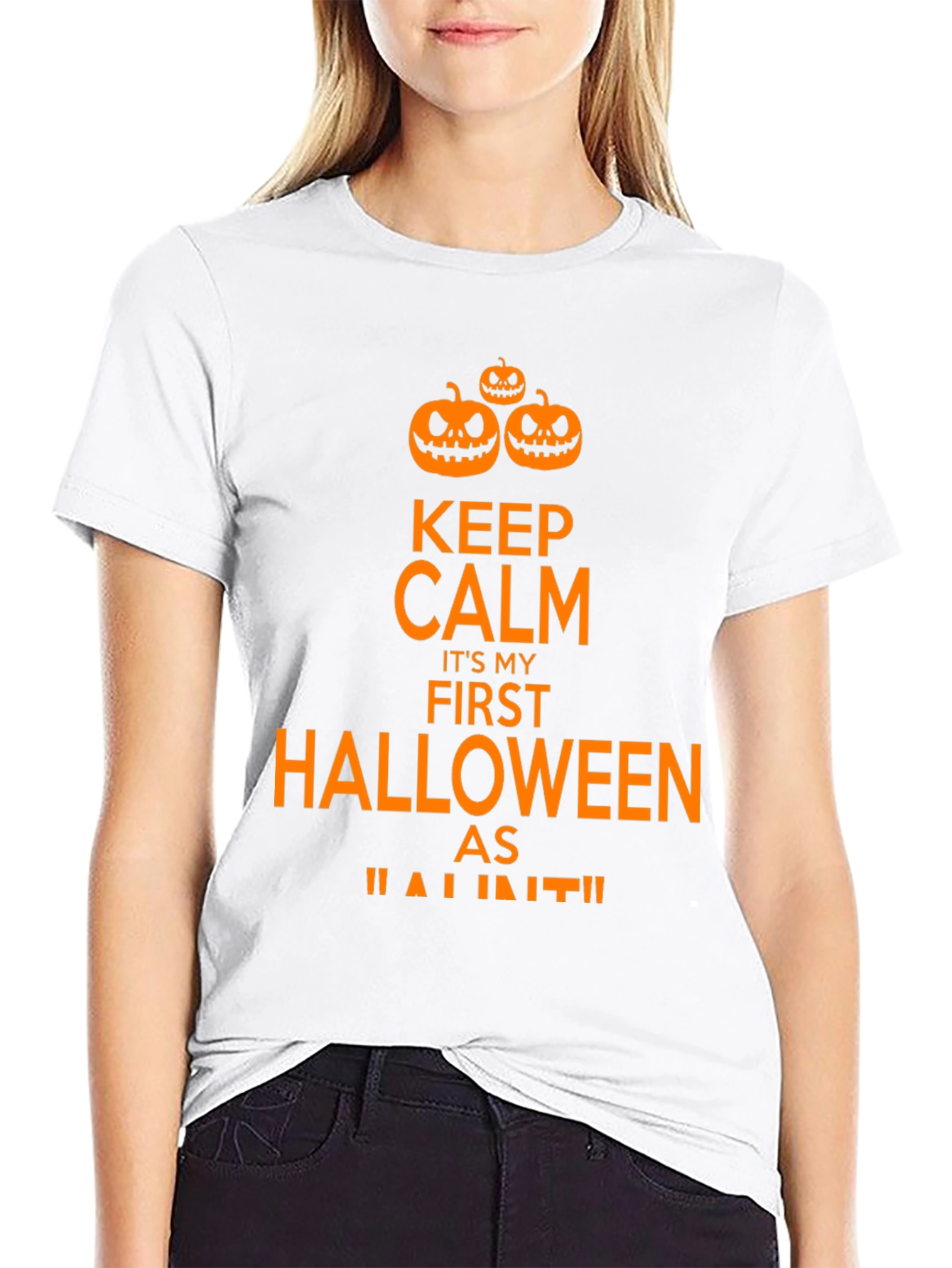Keep Calm First Halloween Black T-Shirt