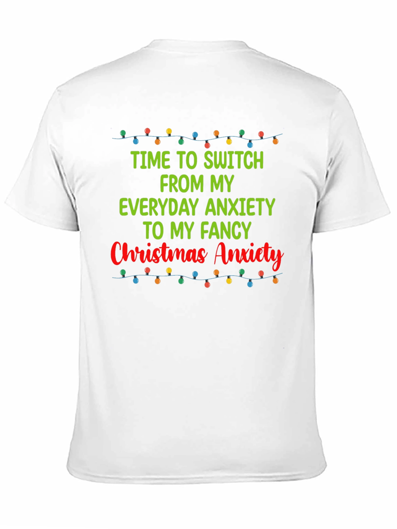 Funny Christmas Anxiety Graphic T-Shirt