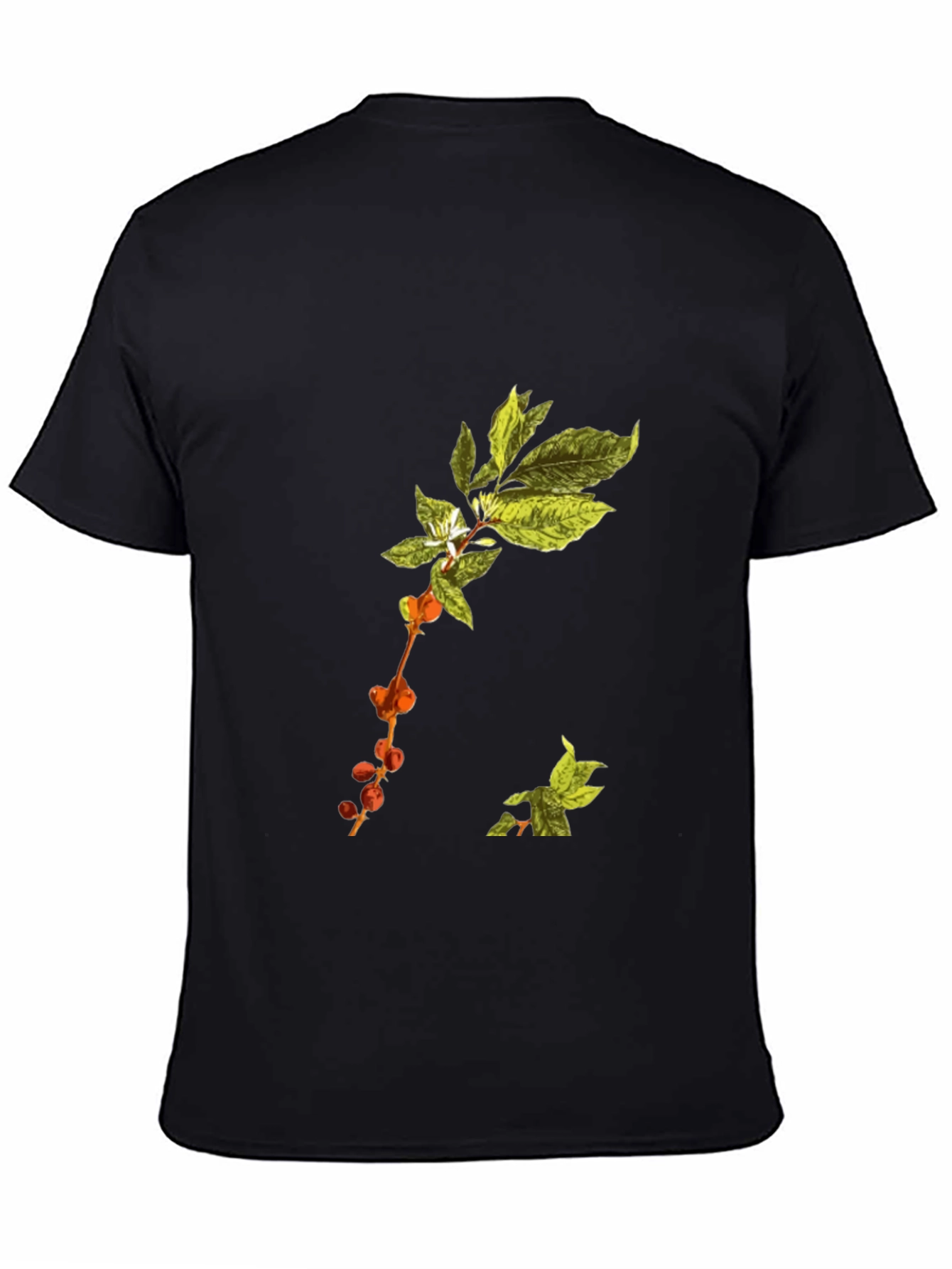 Botanical Branch Black T-Shirt