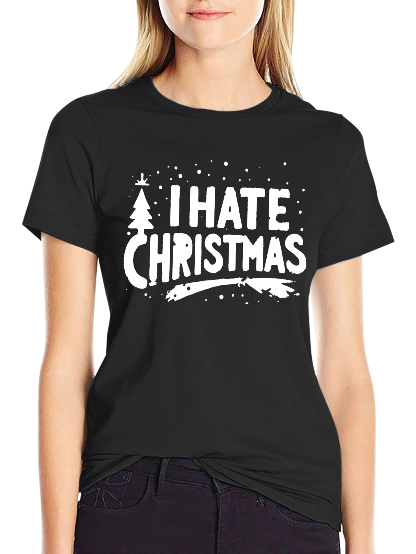 I Hate Christmas Graphic Tee - Holiday Humor