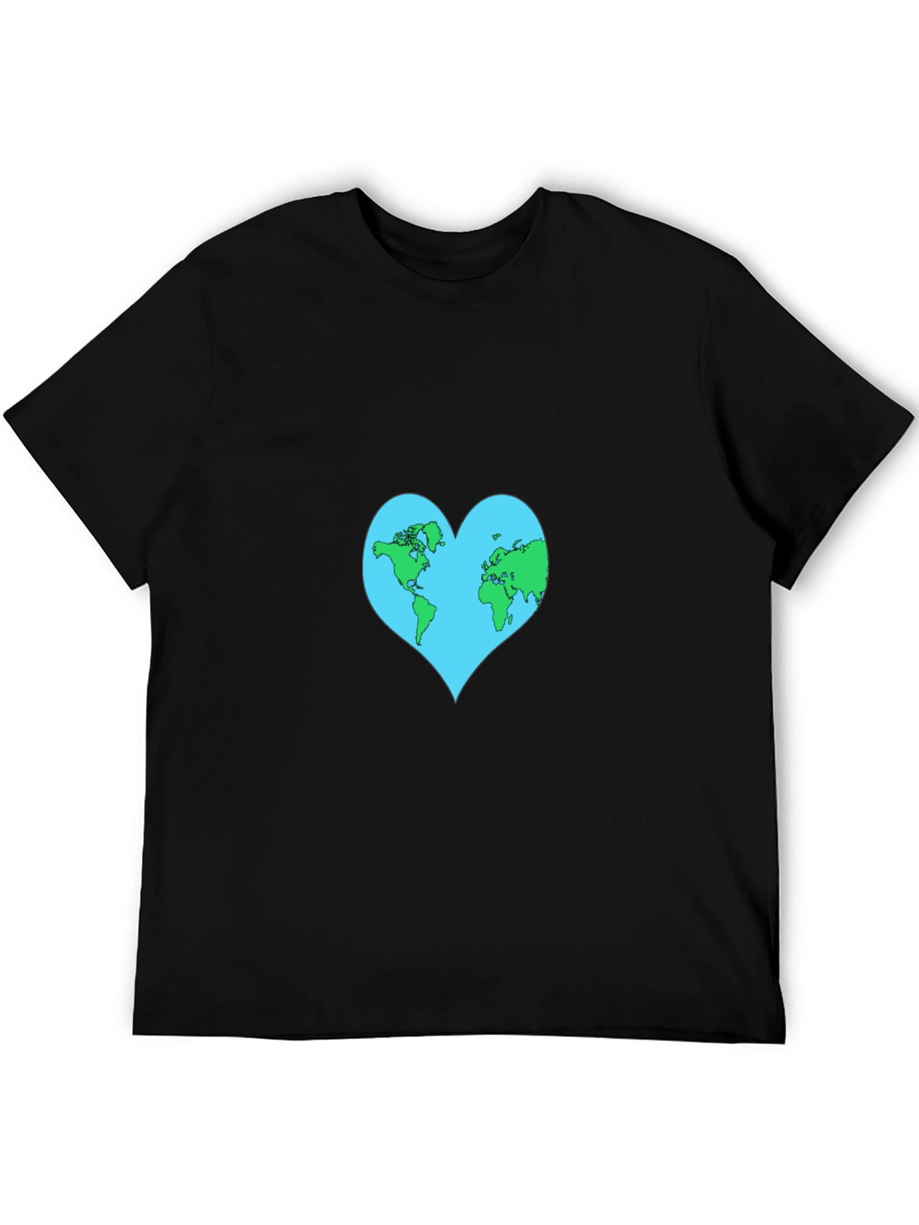Earth Heart Graphic Tee - Black