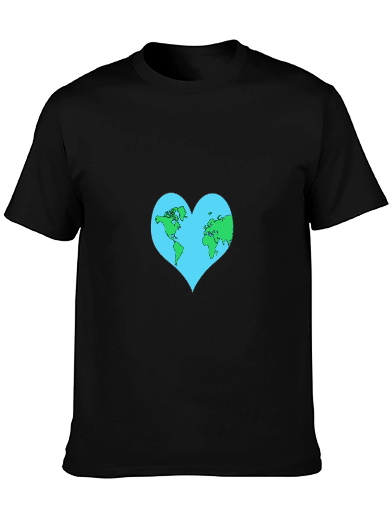 Earth Heart Graphic Tee - Black