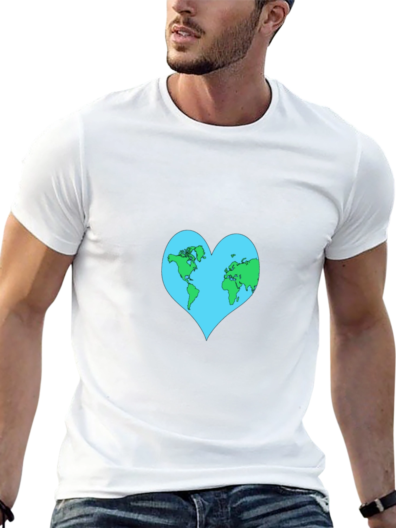 Earth Heart Graphic Tee - Black