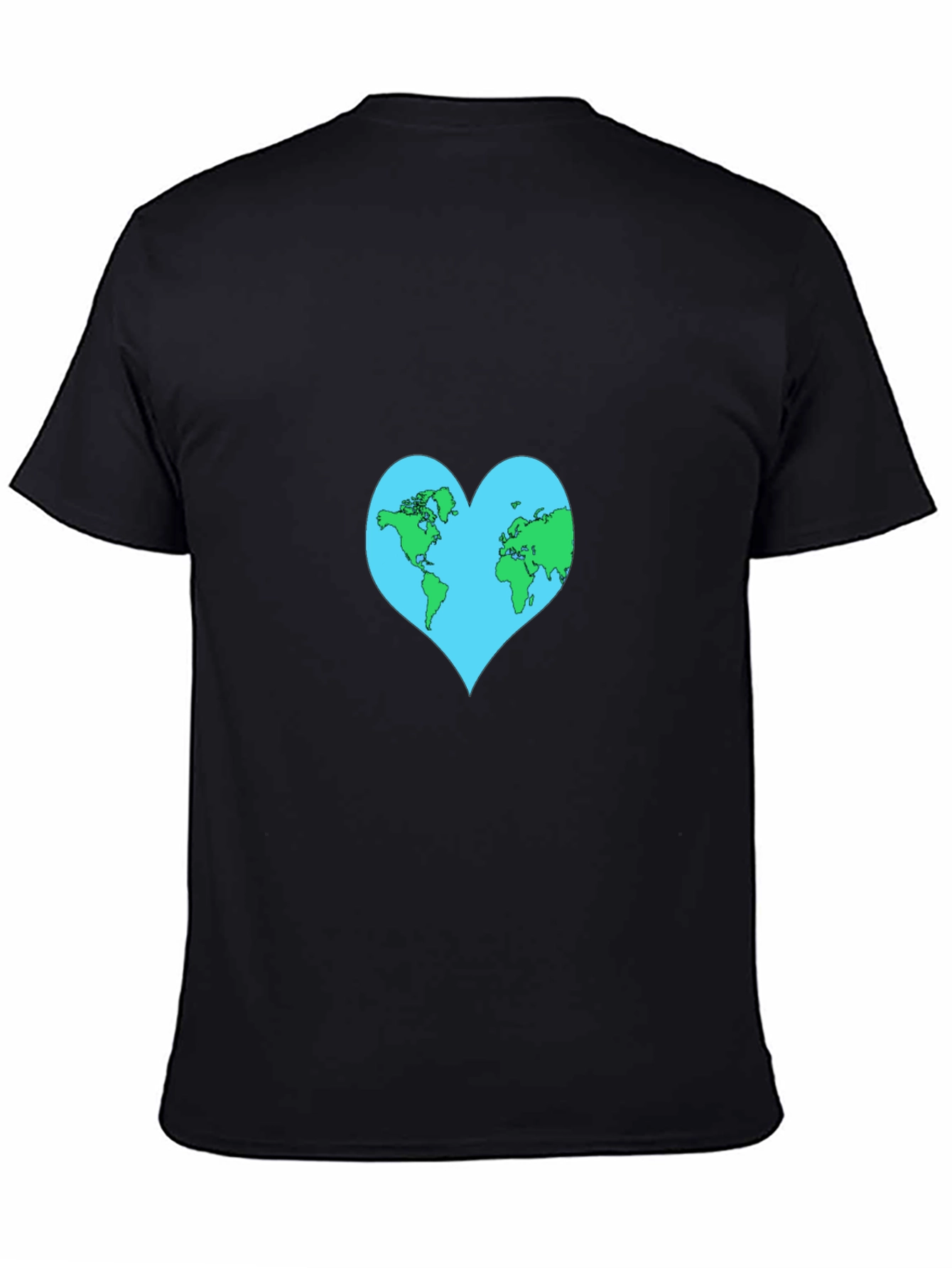 Earth Heart Graphic Tee - Black