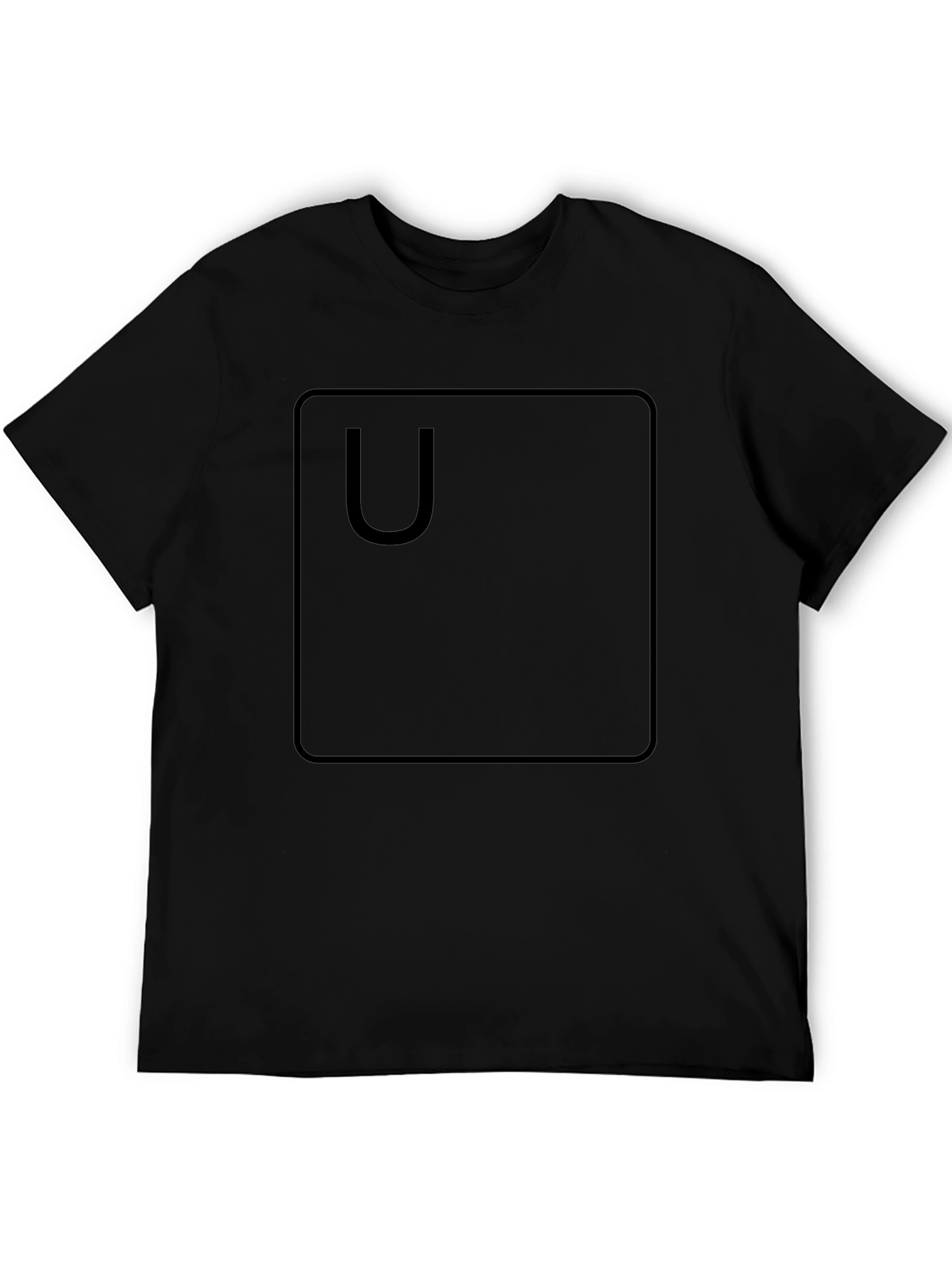 U Key Black T-Shirt - Gamer Style