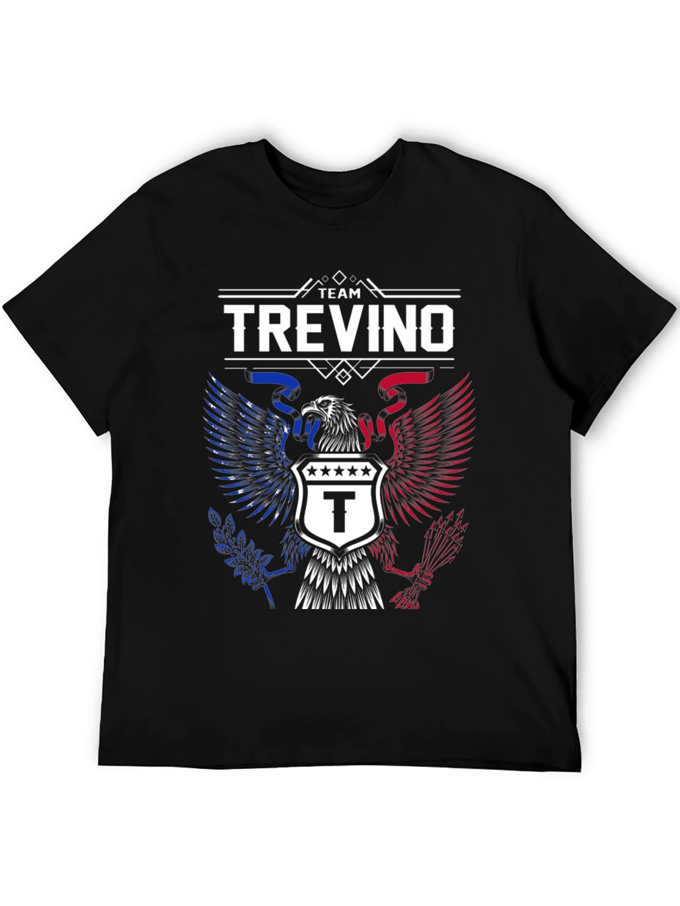 Team Trevino Eagle Crest Graphic Tee - Patriotic Pride