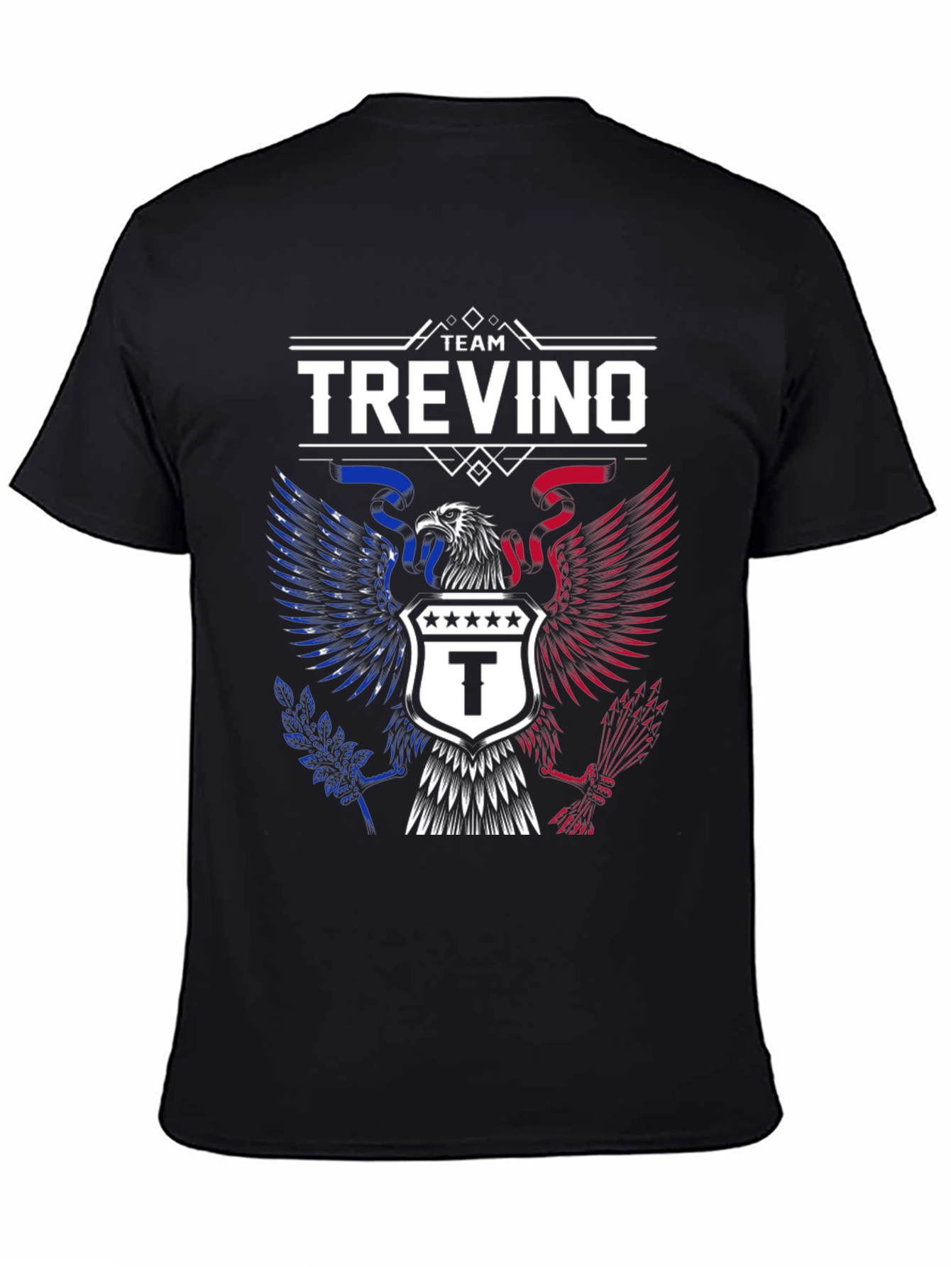 Team Trevino Eagle Crest Graphic Tee - Patriotic Pride