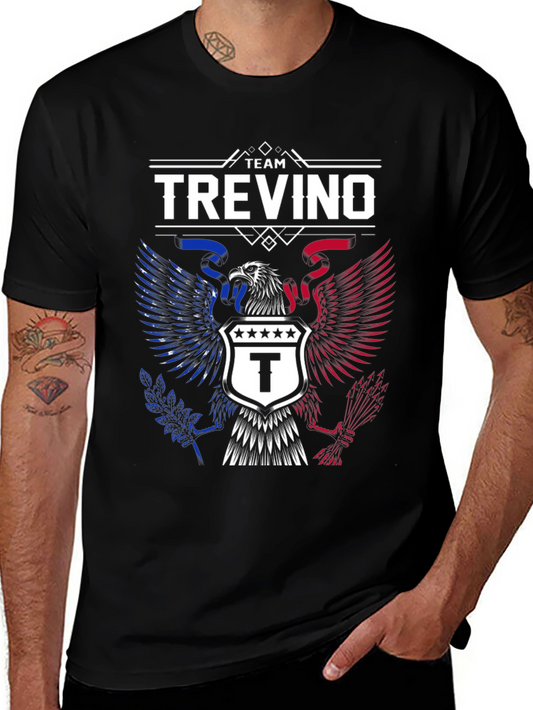 Team Trevino Eagle Crest Graphic Tee - Patriotic Pride