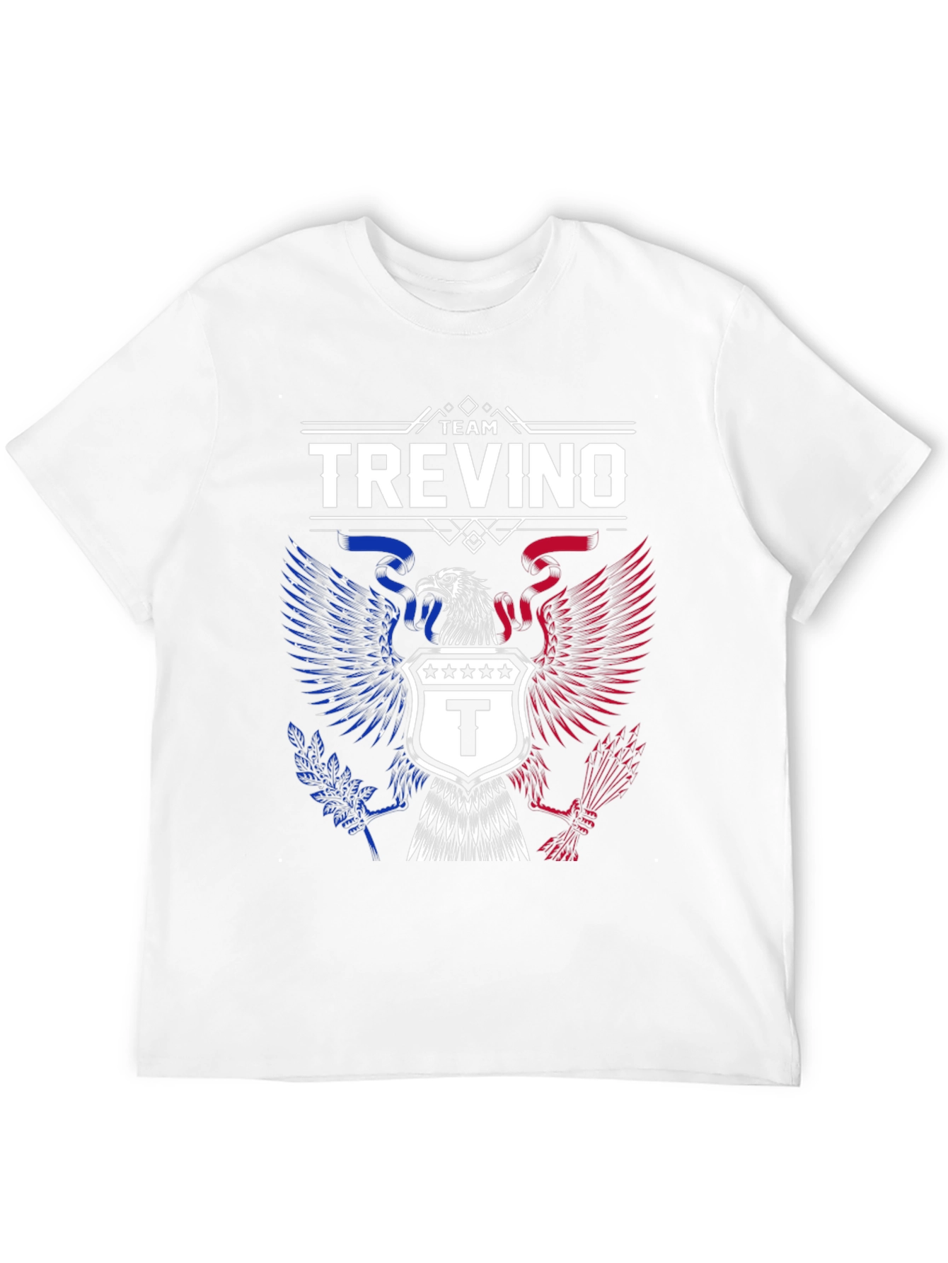 Team Trevino Eagle Crest Graphic Tee - Patriotic Pride