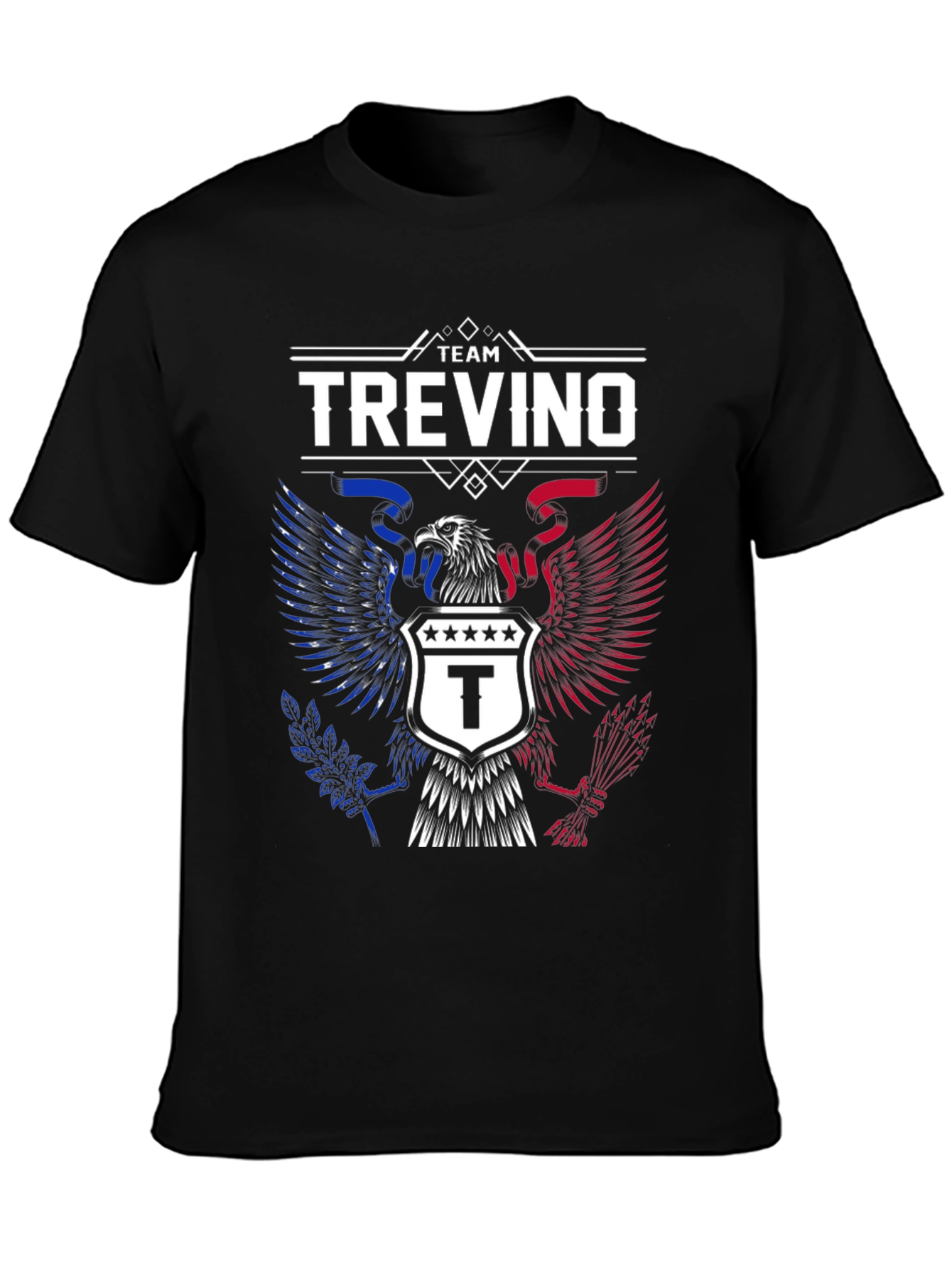 Team Trevino Eagle Crest Graphic Tee - Patriotic Pride