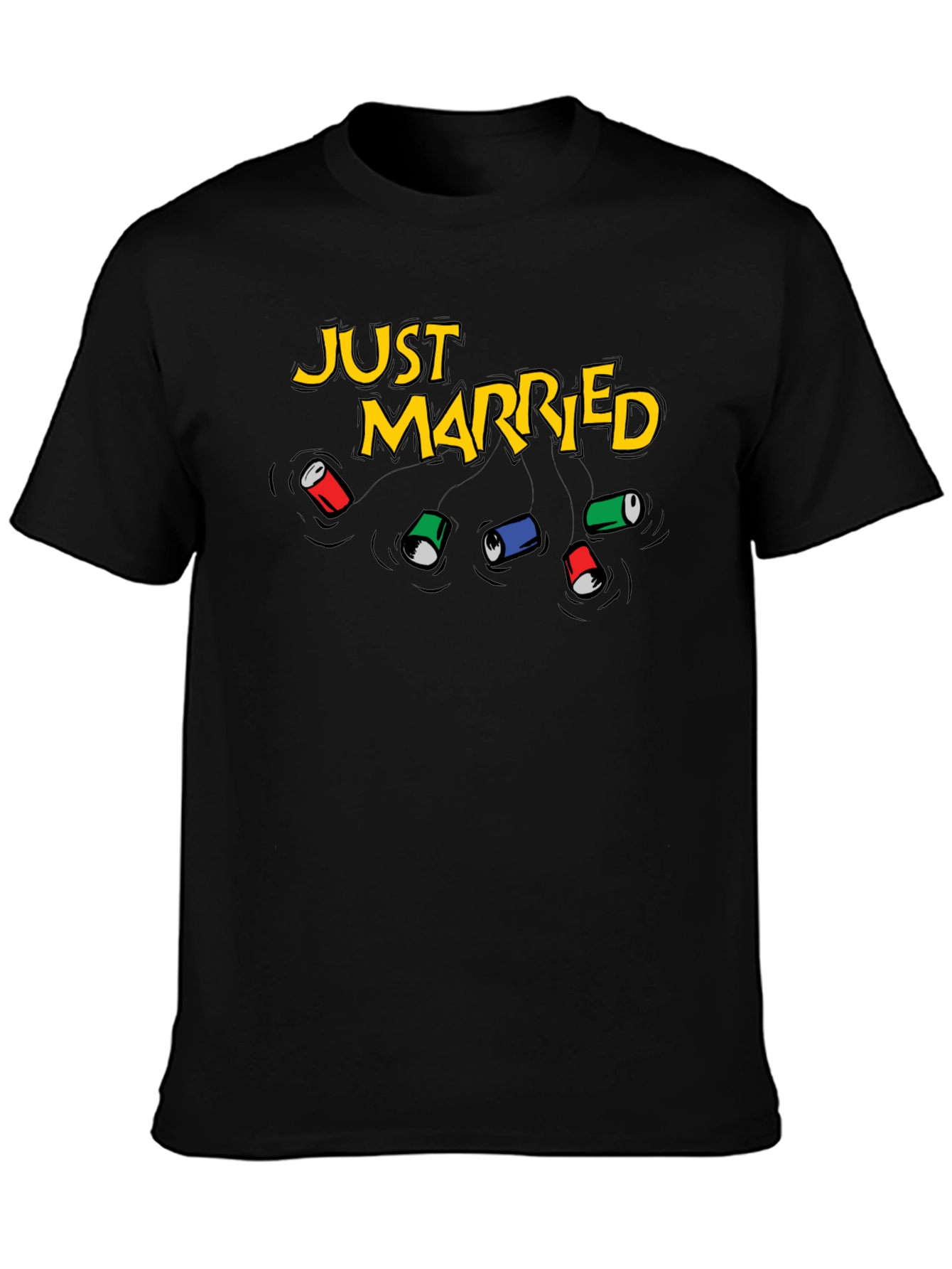 Just Married Can T-Shirt