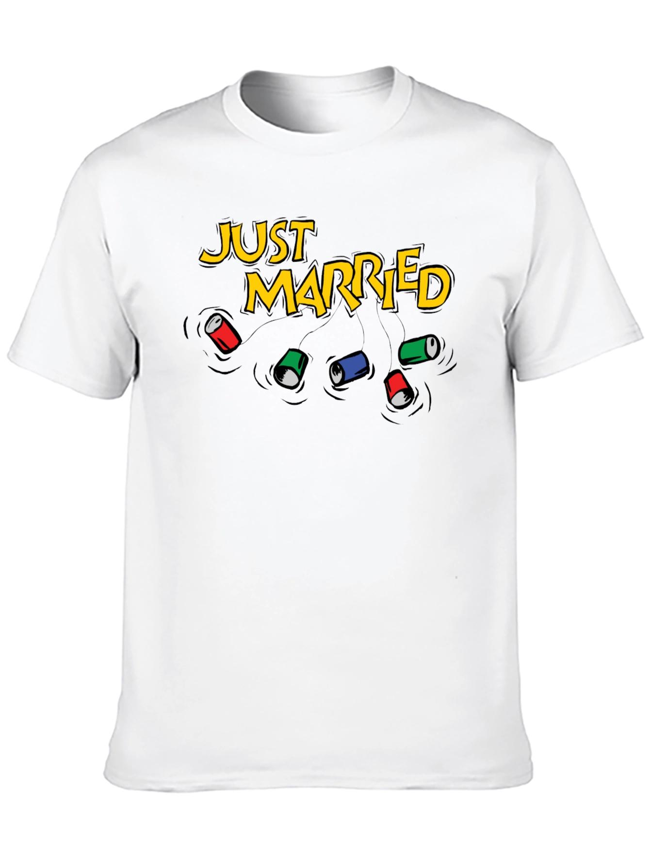 Just Married Can T-Shirt