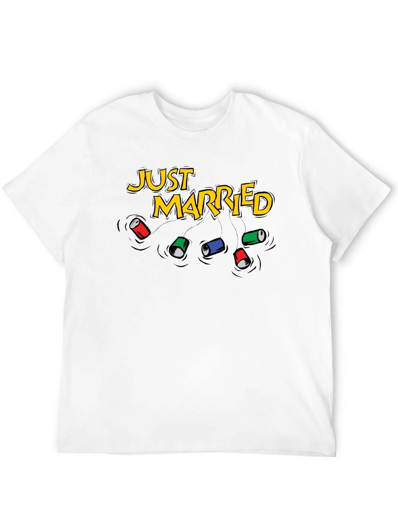 Just Married Can T-Shirt