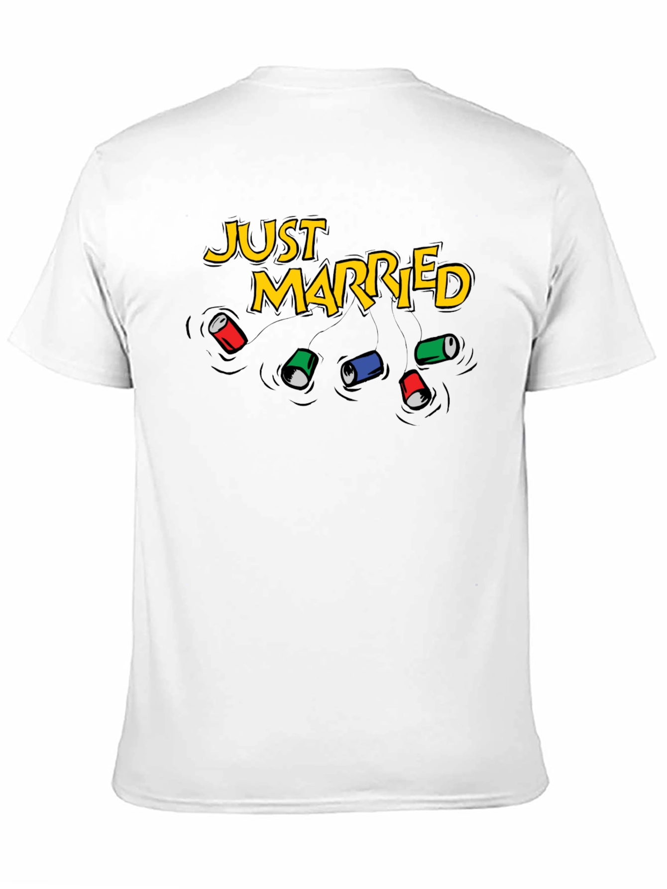 Just Married Can T-Shirt