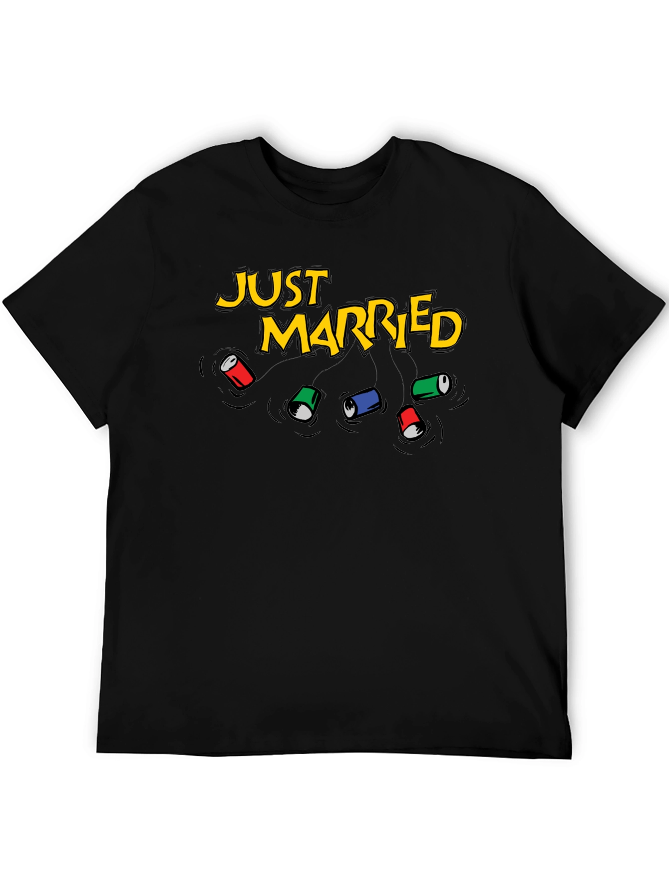 Just Married Can T-Shirt
