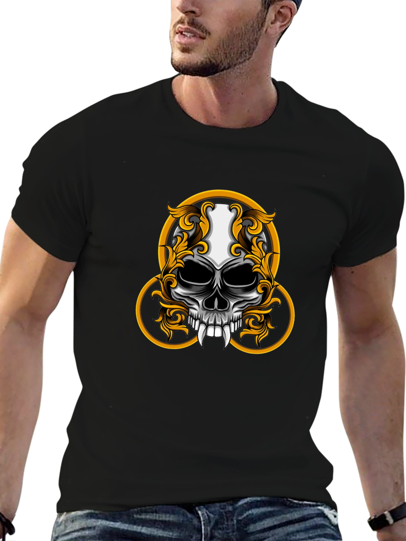 Skull Graphic Tee - Gothic Style Shirt