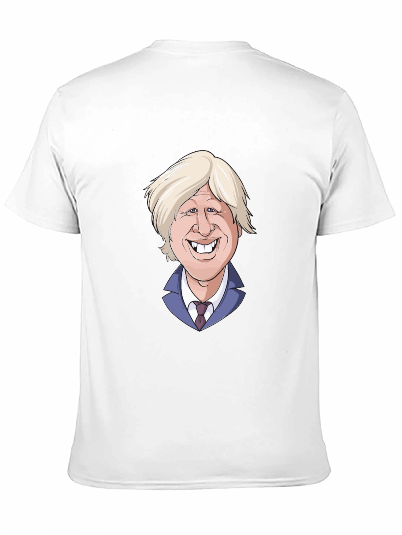 Boris Johnson Cartoon Graphic Tee - Black