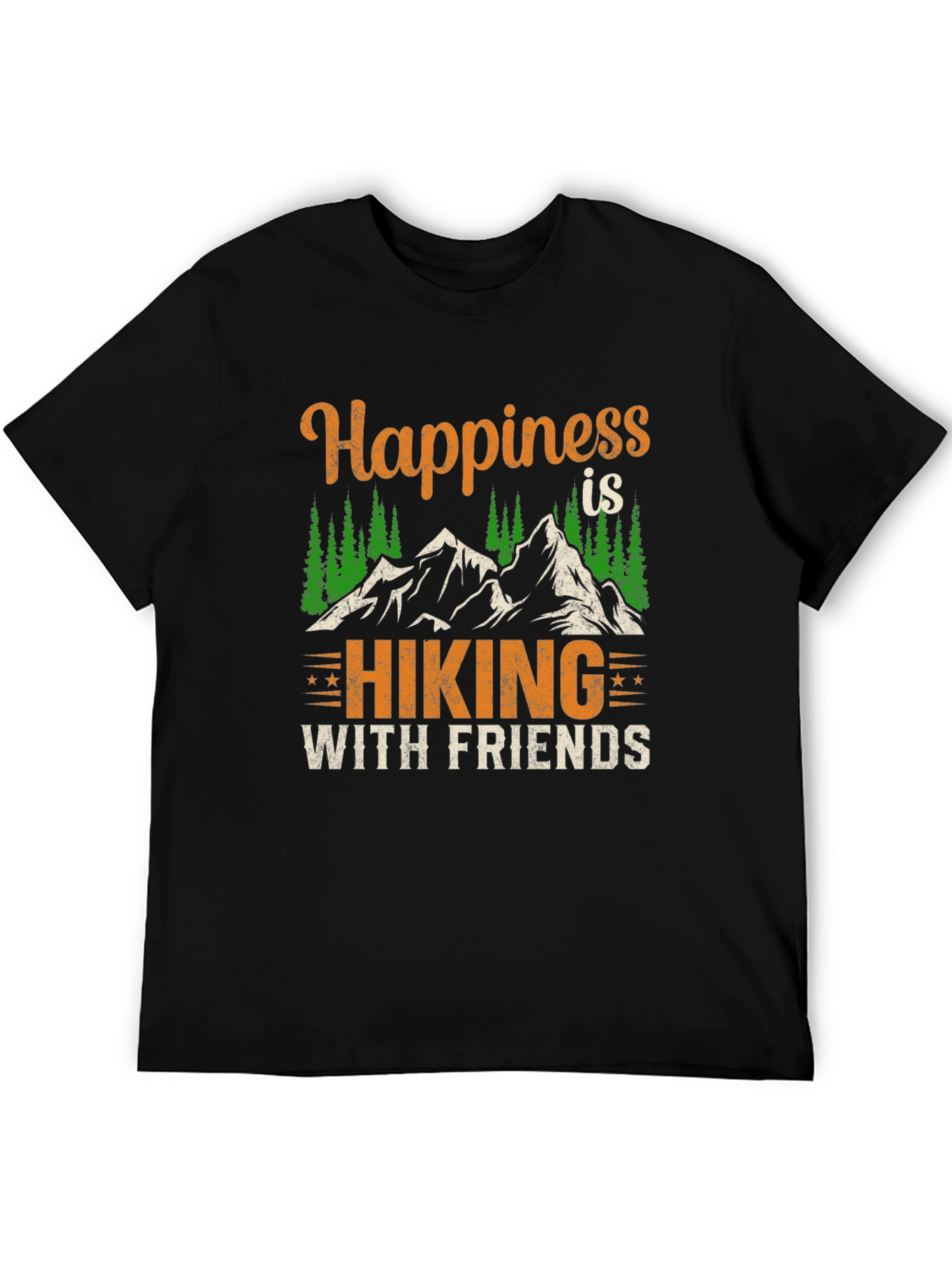 Happiness is Hiking with Friends Graphic Tee