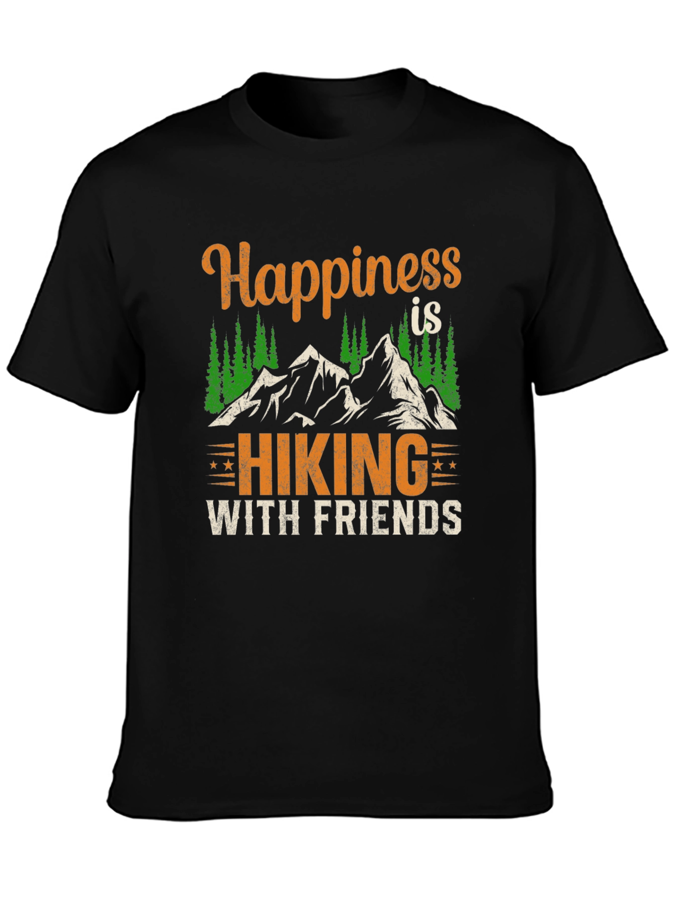 Happiness is Hiking with Friends Graphic Tee
