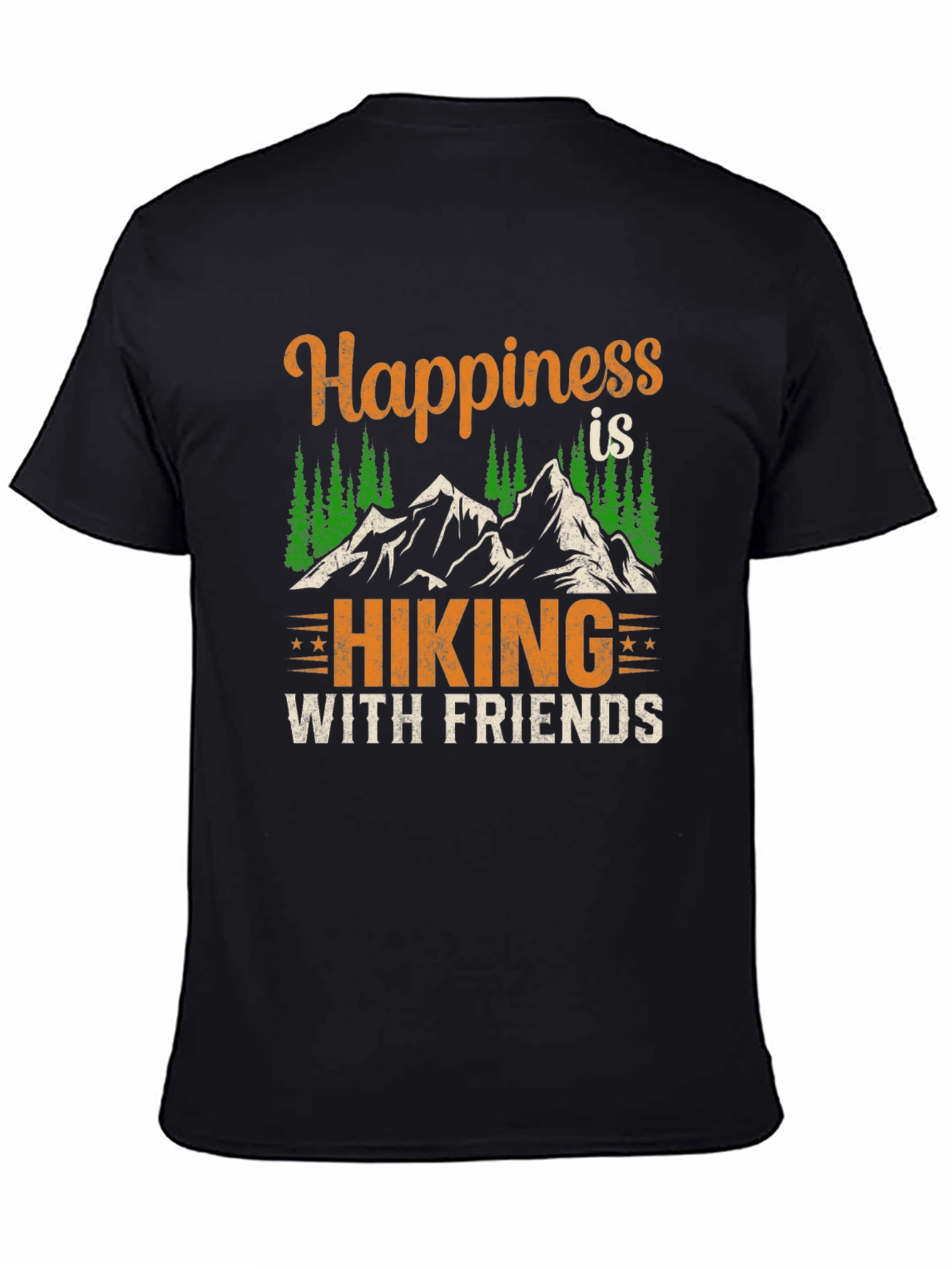 Happiness is Hiking with Friends Graphic Tee