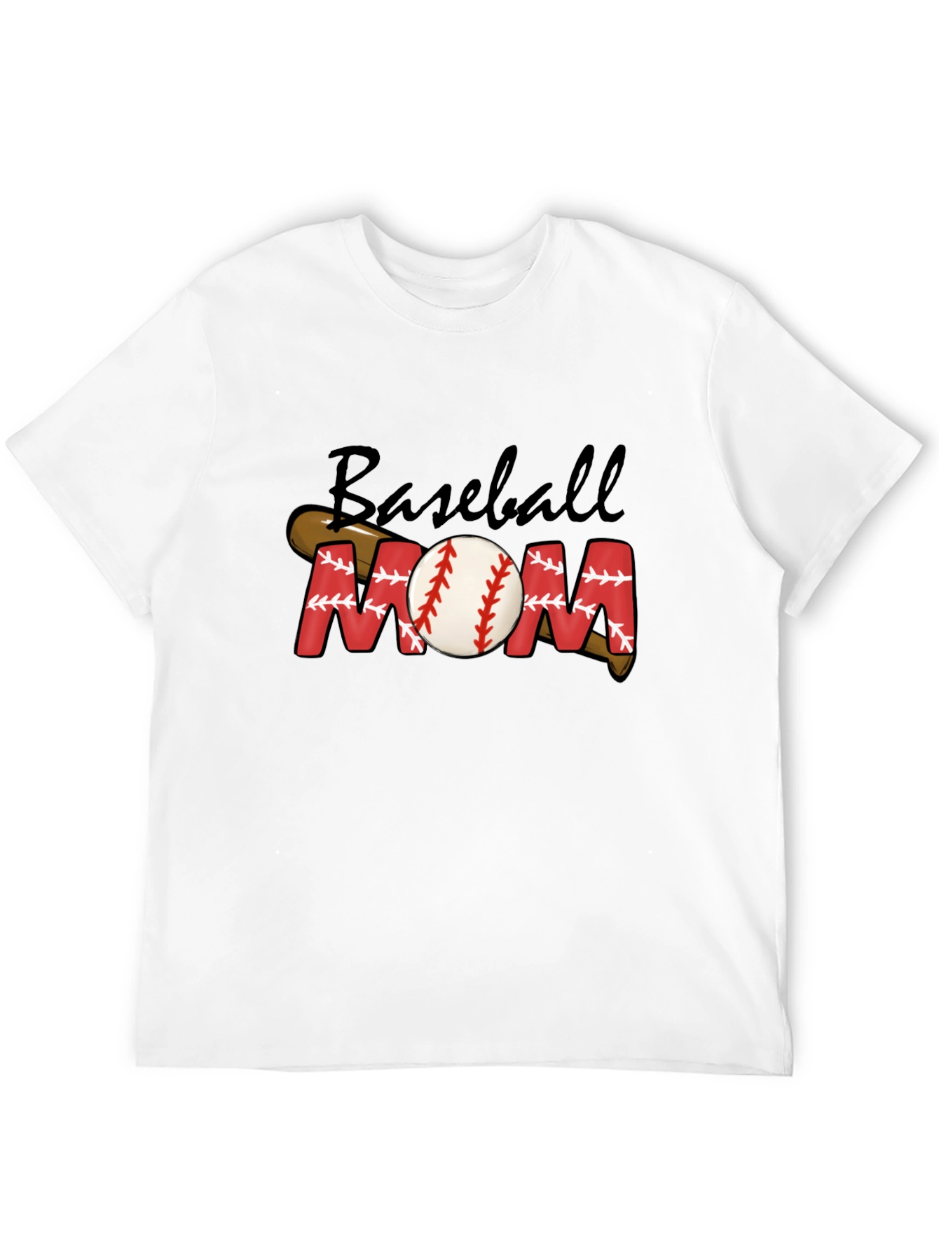 Baseball Mom Black Graphic Tee