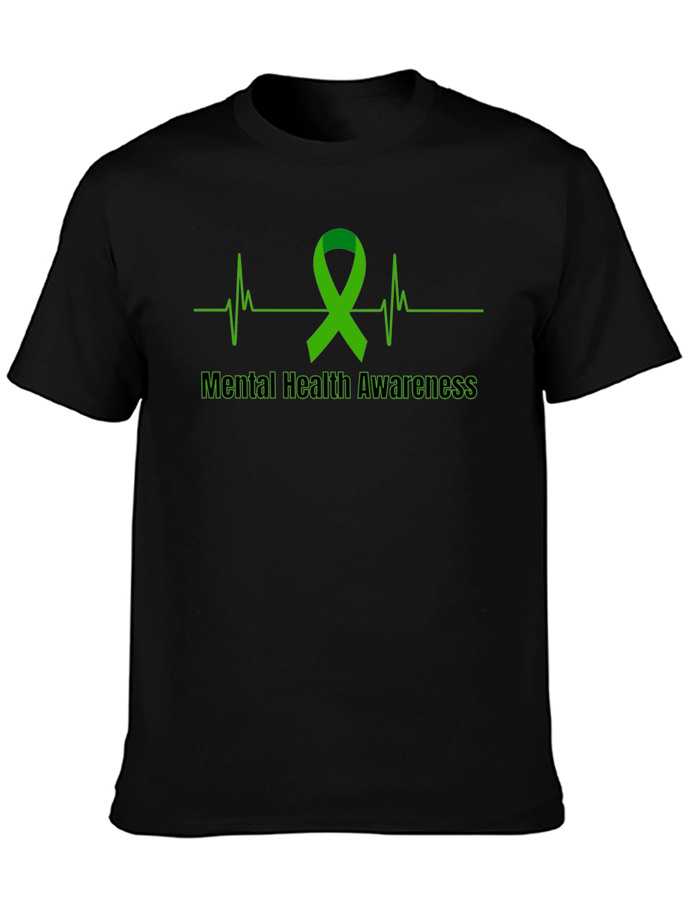 Mental Health Awareness Ribbon Graphic T-Shirt