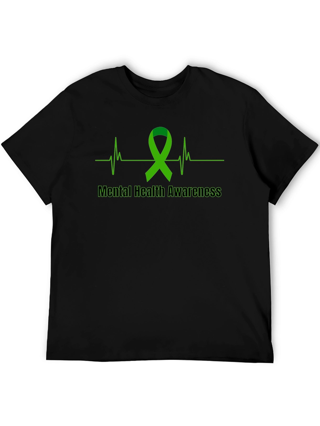 Mental Health Awareness Ribbon Graphic T-Shirt