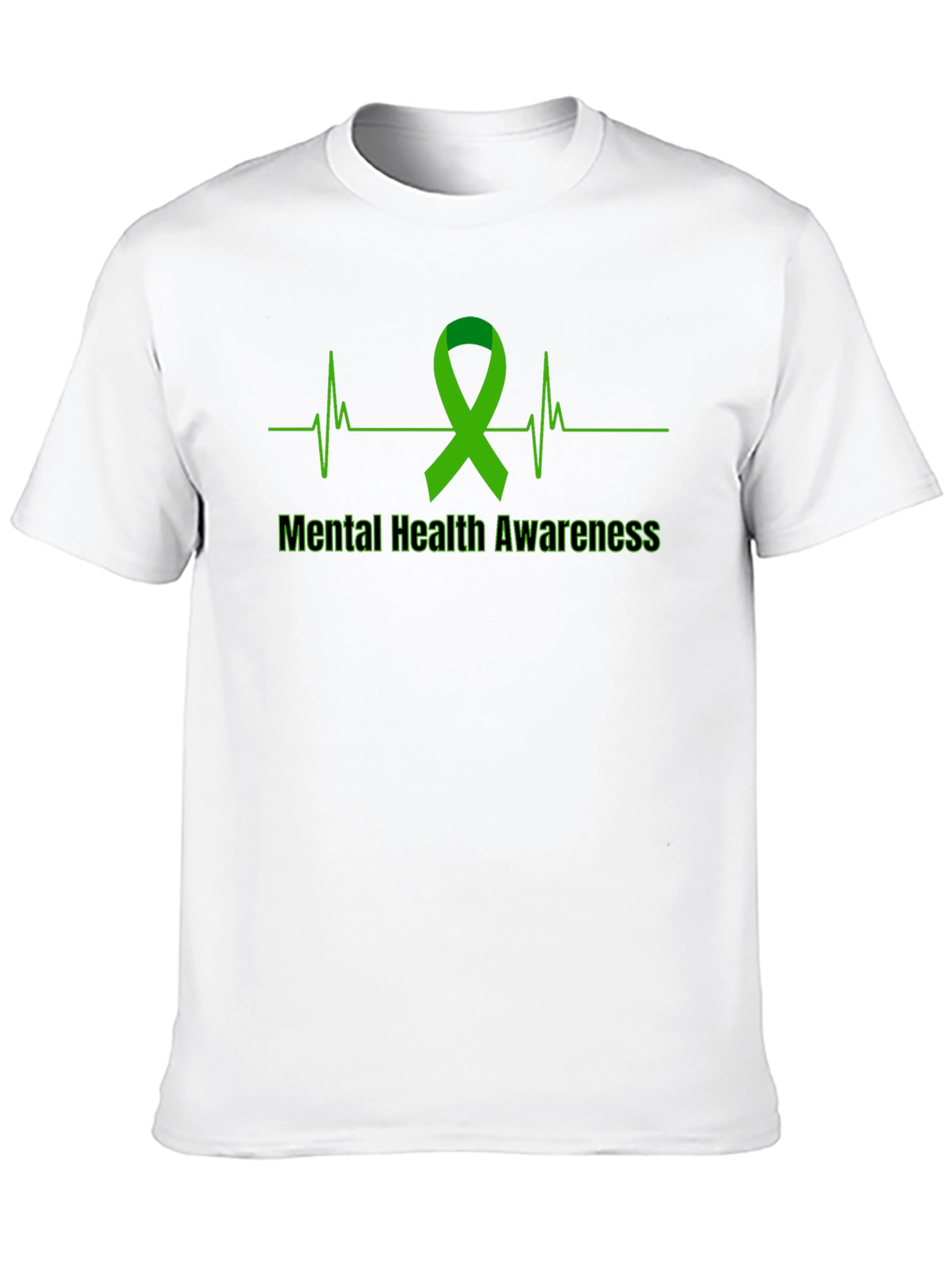 Mental Health Awareness Ribbon Graphic T-Shirt