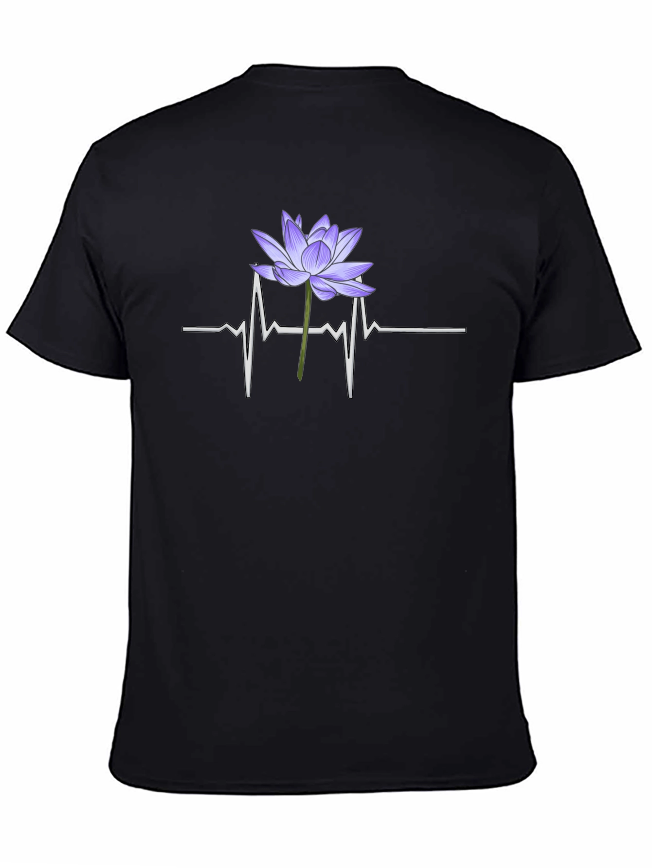 Lotus Heartbeat Graphic Tee - Black