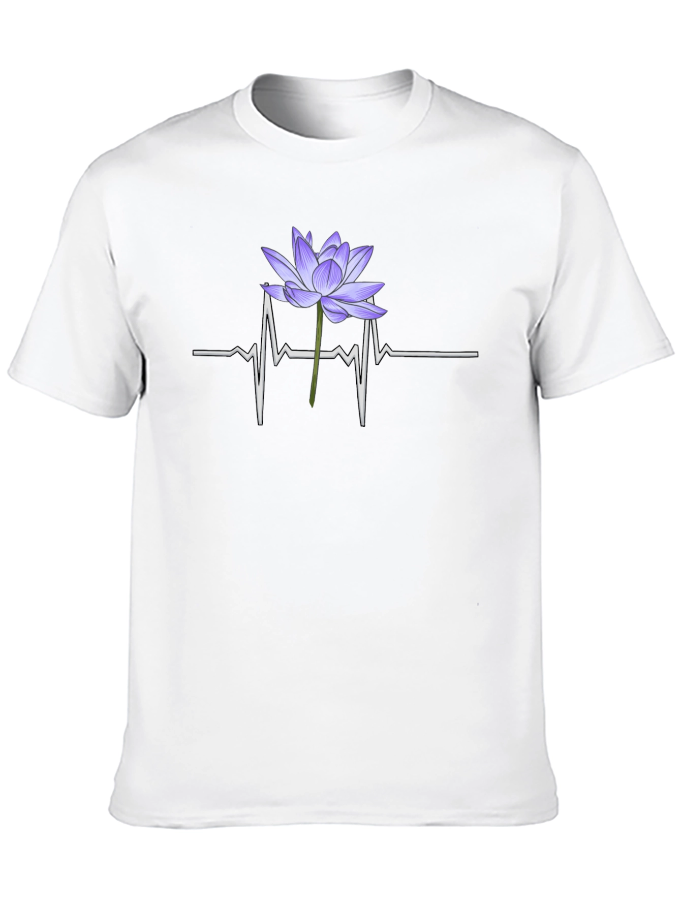 Lotus Heartbeat Graphic Tee - Black