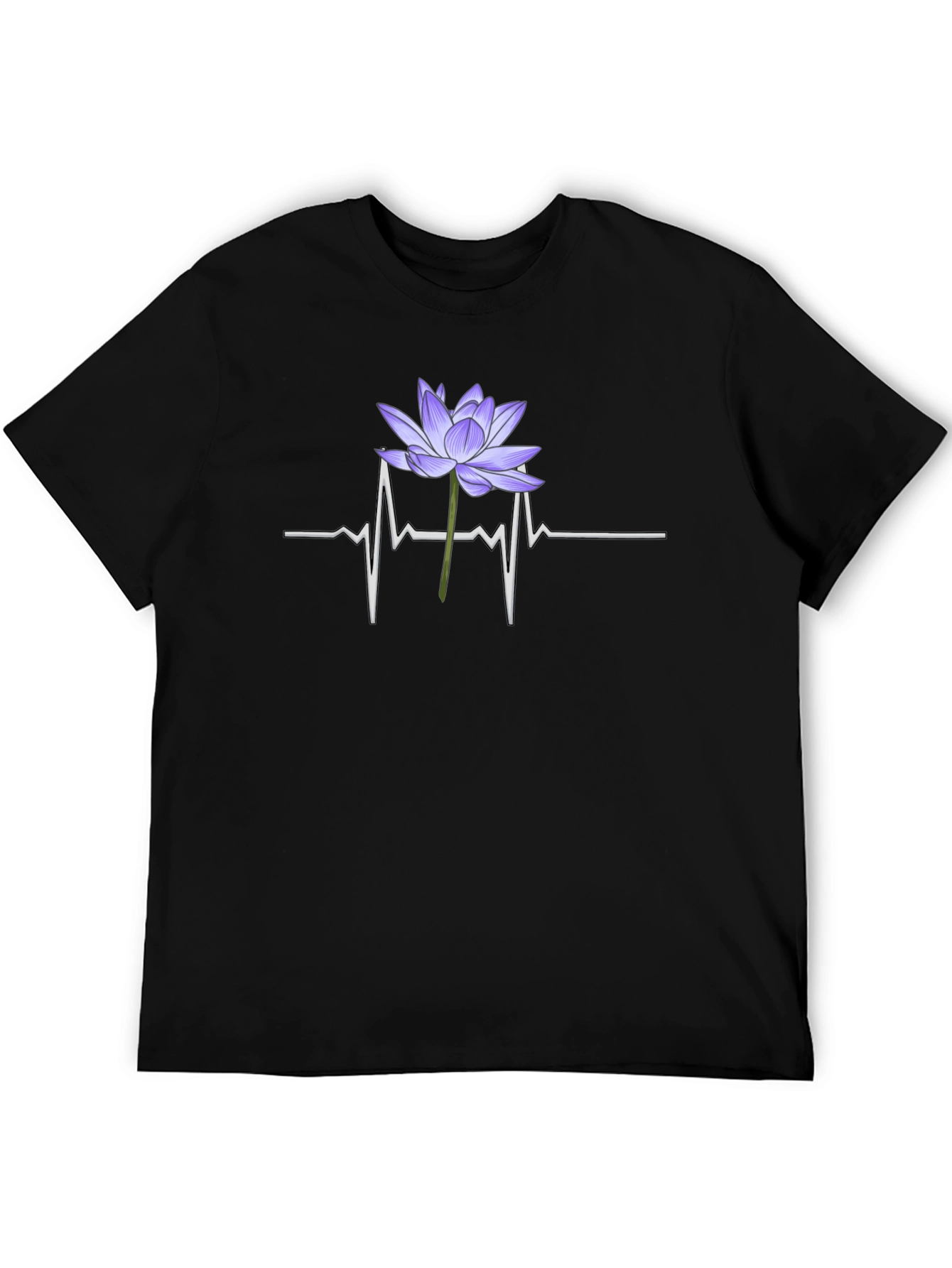 Lotus Heartbeat Graphic Tee - Black