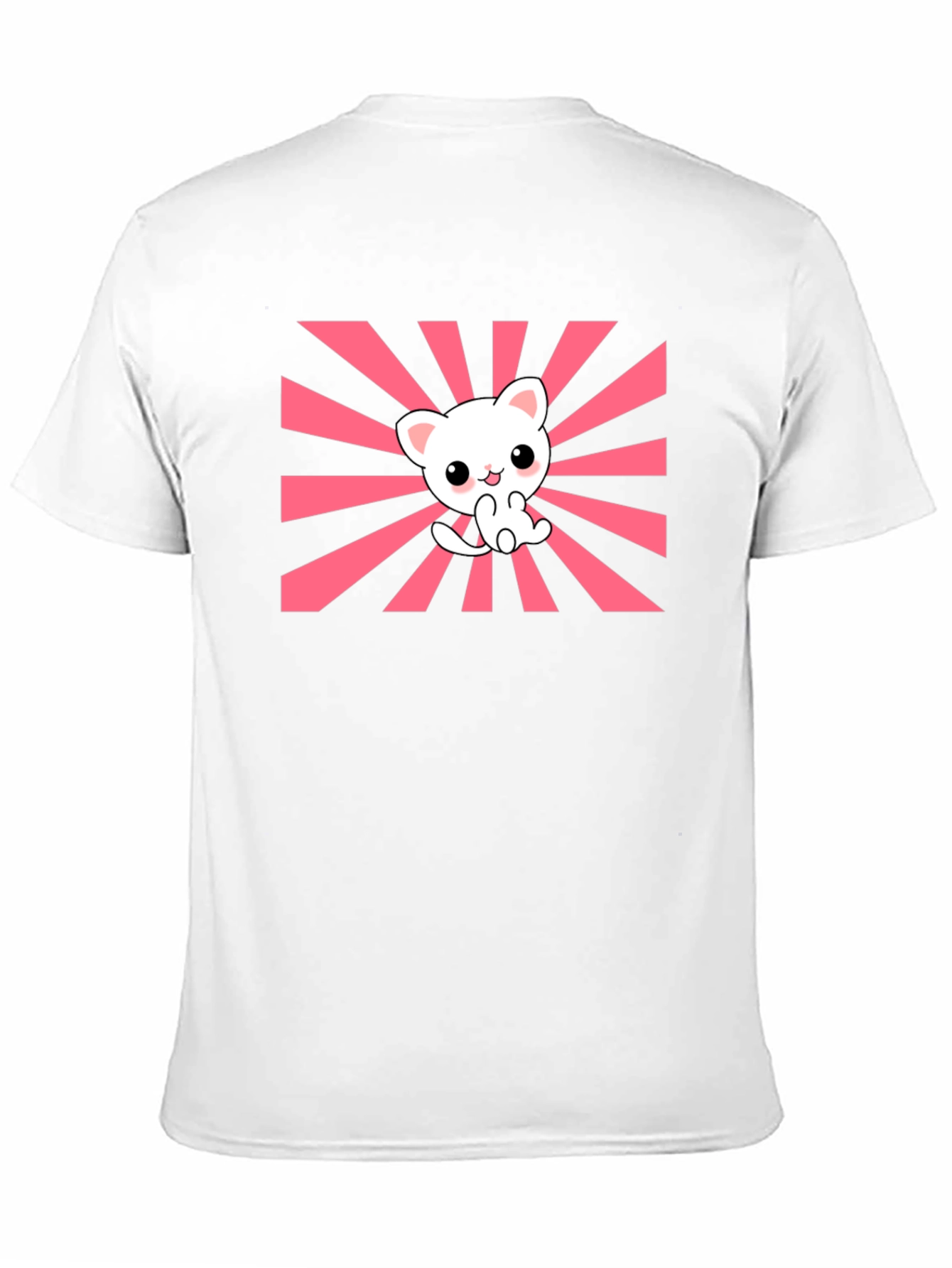Kawaii Rising Sun Cat T-Shirt