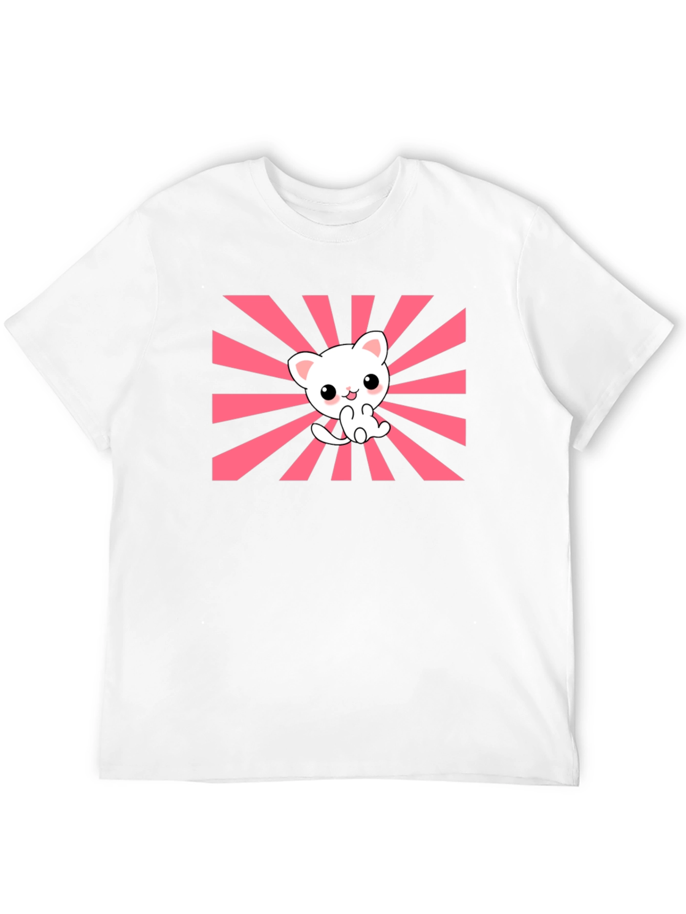 Kawaii Rising Sun Cat T-Shirt